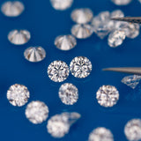 Loose Gemstone 3.5mm Lab Grown Moissanite Diamonds White Round Heat Moissanite