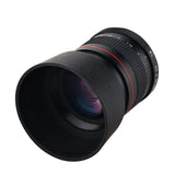 Lightdow 85mm F1.8-F22 Manual Focus Portrait Lens Camera Lens for Nikon Canon EOS 550D 600D 700D 5D 6D 7D 60D DSLR Cameras