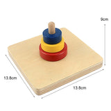 Montessori Toddler's Wooden Sensorial Box Board Puzzle