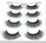 HBZGTLAD 2/4 Pairs Natural False Eyelashes Fake Lashes Long Makeup 3d Mink Lashes Eyelash Extension Mink Eyelashes for Beauty - shopwishi 