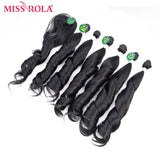 Miss Rola Ombre Wavy Hair Bundles Synthetic Hair Extensions