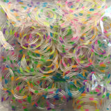 600 Elastic Different Colors Rubber Loom Bands Bracelet