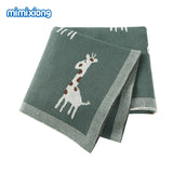 Baby Blankets Newborn Bebes Swaddle Wrap Cotton Knitted Infantil