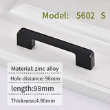 AOLISHENG Black Kitchen Cabinet Closet Drawer Main Pull Door Furniture Hardware Handles