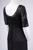 Aidan Mattox Beaded Long Column Evening Gown