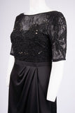 Aidan Mattox Beaded Long Column Evening Gown