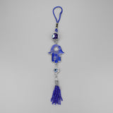 Evil Eye Metal Charm Key Chain15 Different Animal Styles Fashion Blue Pattern Tassel Pendant Key Ring for Men Women Jewelry