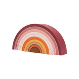 1 Set Rainbow Silicone Stacking Toys for Children
