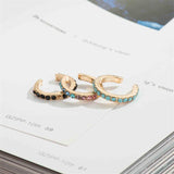 Modyle Vintage Clip on Earrings Crystal Ear Cuff Non Pierced Earrings