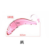 Pink Hippocampus Glass Dildo Realistic Sex Adults Toys