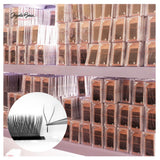 Double Layers 4D Y Shape 2d Eyelash Extensions Private Label Individual Volume Lash Extension for Makeup