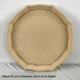 Wooden Wood Powder Base Vintage Old Octagonal /Round /Oval /Flower-Shaped Pallets for Photography Props