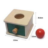 Montessori Toddler's Wooden Sensorial Box Board Puzzle