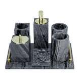 Home Marble Bathroom Accessories Set Marble Effect Accessory Bathroom Set