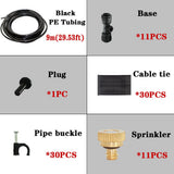 Atomizing Spray Cooling Water Fog Sprayer System Garden Nebulizer