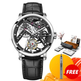 AGELOCER New Swiss Original Tourbillon Watch Men Power Reserve 80 Top Brand Luxury Skeleton Sapphire Clock Men Relogio Masculino