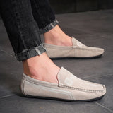 New Fashion Sneakers Men Loafer Leather Boat Shoe Soulier Chaussures Homme Shoes