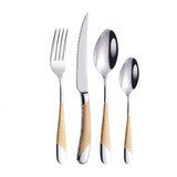 Kitchen Tableware Gold Cutlery Set Stainless Steel Cutlery Set Gold Fork