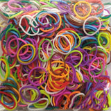 600 Elastic Different Colors Rubber Loom Bands Bracelet