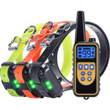 Electric Dog Training Collars Waterproof Dog Barking Control Device Anti Bark 800m Dog Shock Training Collar Rechargeable Remote
