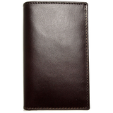 Mini Buffed Leather Billfold Wallet Brown
