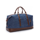 Wholesale Custom Low Moq Vintage Reisetasche Canvas PU Leather Trim Tote  Crossbody Shoulder Bag Mens Weekend Duffel Travel Bags