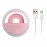 36 LED Portable Light Night Phone Flash Light Led Camera Clip-On Mobile Phone Selfie Ring Light Video Usb Charging for All Phone