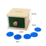 Montessori Toddler's Wooden Sensorial Box Board Puzzle