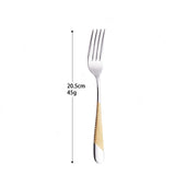 Kitchen Tableware Gold Cutlery Set Stainless Steel Cutlery Set Gold Fork