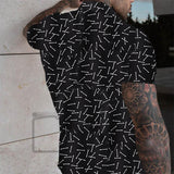Men Clothes Set Summer Mens Punk Rock Party Suit Mens Club Beach Track Suits 2021 Boardshorts + Casual Print Shirts 2 Pcs Sets