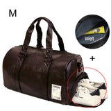 Gym Bag Leather Sports Bags Dry Wet Bags Men