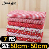 Booksew Cotton Fabric 50 Pieces/Pack  20cmx25cm Patchwork Bundle Fabrics Tilda Cloth for Sewing DIY Tecido Handicraft Material