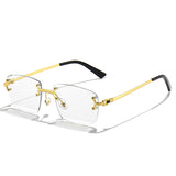 HBK 2021-2022 New Fashion Luxury Frameless Sun Glasses Rimless Sunglasses