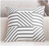 Junwell Delicate Cotton Canvas Embroidery 45cm Square Damask Decorative Pillow Cover(no Filling )  Couch Throw Cushion Cover - shopwishi 