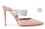 New Women Sandals Shining Crystal Heel Women Sexy High Heels Summer Sandals Slipper Shoes