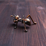 New Creative Alloy Incense Stick Burner Holder Ant Shape Censer Plate for Candle Aromatherapy Furnace Incense Base
