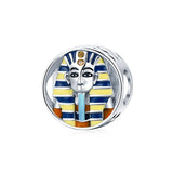 WOSTU Egypt Bastet &  Eyes Note 925 Sterling Silver Charm Bead Pendant Fit Original Bracelet Fine for Women Jewelry FIC1857