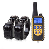 Electric Dog Training Collars Waterproof Dog Barking Control Device Anti Bark 800m Dog Shock Training Collar Rechargeable Remote