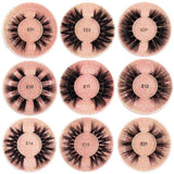 FOXESJI Lashes 3D Mink Eyelashes Thick Fluffy Soft Eyelash Extension High Volume Natural False Eyelashes Makeup Mink Eye Lashes - shopwishi 