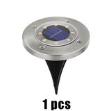 8 LED Outdoor Solar Garden Lights Waterproof In-Ground Light Solar Lamp