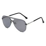 BELFAST | S2065 - Unisex Flat Single Lens Aviator Fashion Sunglasses