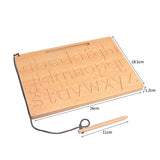 Montessori Mathematics Toy Digitals Board 0-9 Digital Cognition Writing Practice Toys for Children Preschool Training Beech Wood