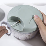 500/900ml Garlic Chopper Manual Rotate Vegetable Chopper