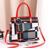 Patchwork Casual Large Shoulder Handbag - shopwishi 