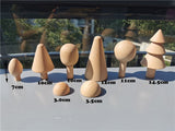 Kids Wooden Toy Color Nordic Buiding House Stacking Crochet House Blocks Hedgechog Unpaint Wooden Trees  Montessori Toy