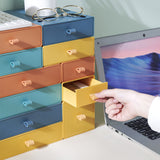 Plastic Desktop Organizer With Drawers Mini Desk Storage for Office Vanity Cosmetic Makeup Organizer With Storage Case