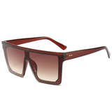 Unisex Oversized Black 2020 Vendor Logo Sunglasses
