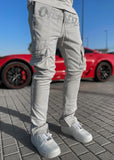 NS041plus Size Pants for Men 2021 Reflective Straight  Elastic Force Autumn Cargo Men's Pants & Trousers