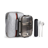 Eco Friendly Leakproof Bento Lunch Box Removable Stainless Steel Bento Lunch Box 2-Compartment Portion Control Food Container
