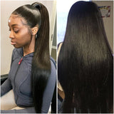 For Black Women With Baby Hair Wig Brazilian 13X4 Straight Transparent Hd 100% Raw Virgin Human Hair Lace Front Wigs